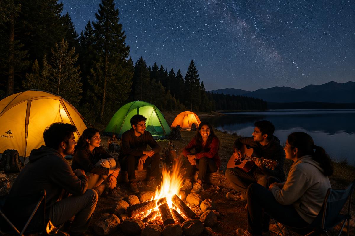 Pench Lakeside Night Camping